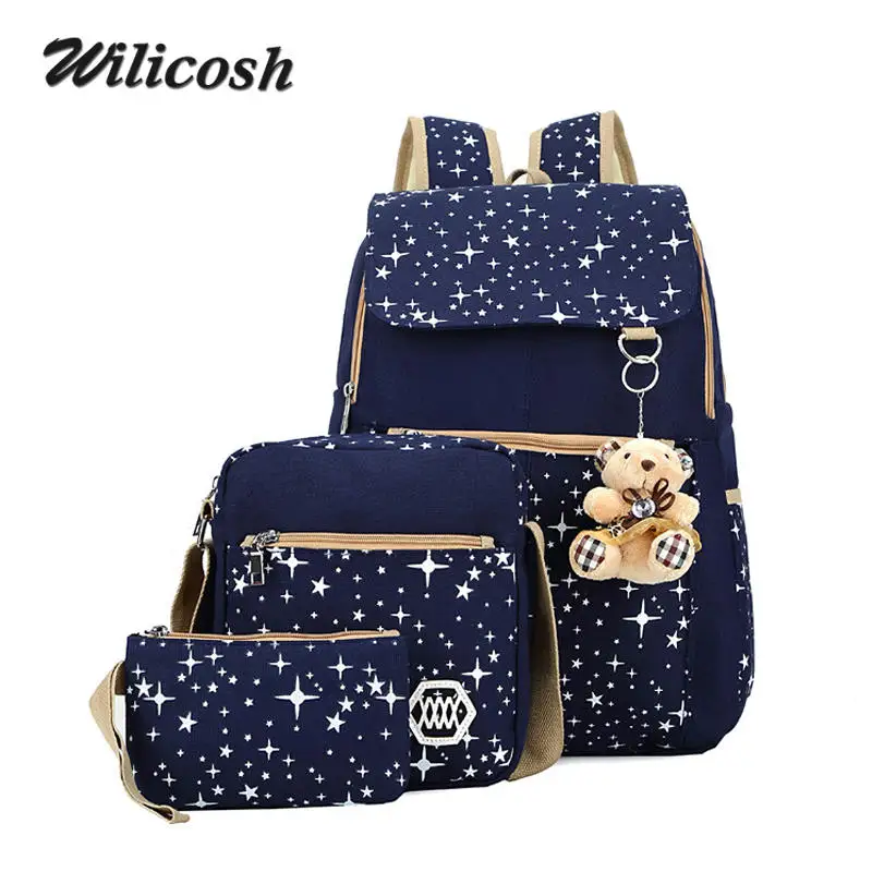 4 colors backpacks brand 3 pieces backpack printing canvas school bags for 4 colors backpacks brand 3 pieces backpack printing canvas school bags for
