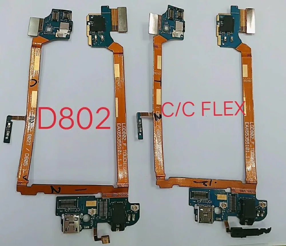 

USB Charging Port Mic Headphone Jack Flex Cable For LG G2 D802 D805