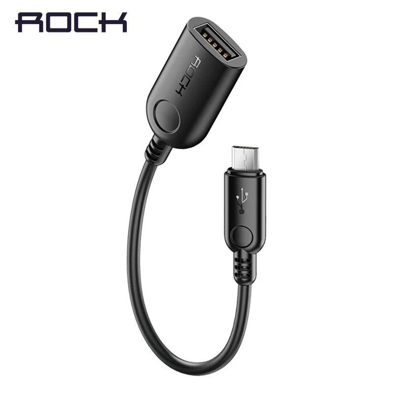 Micro USB OTG кабель ROCK для Samsung Galaxy Xiaomi Huawei адаптер мобильный Android планшет телефон