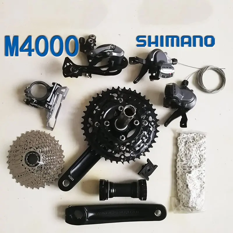 Shimano m4000 Bicycle Derailleur 9S 27S Road Bike Derailleur Shifter+Front Derailleur+ Rear Derailleur Groupset