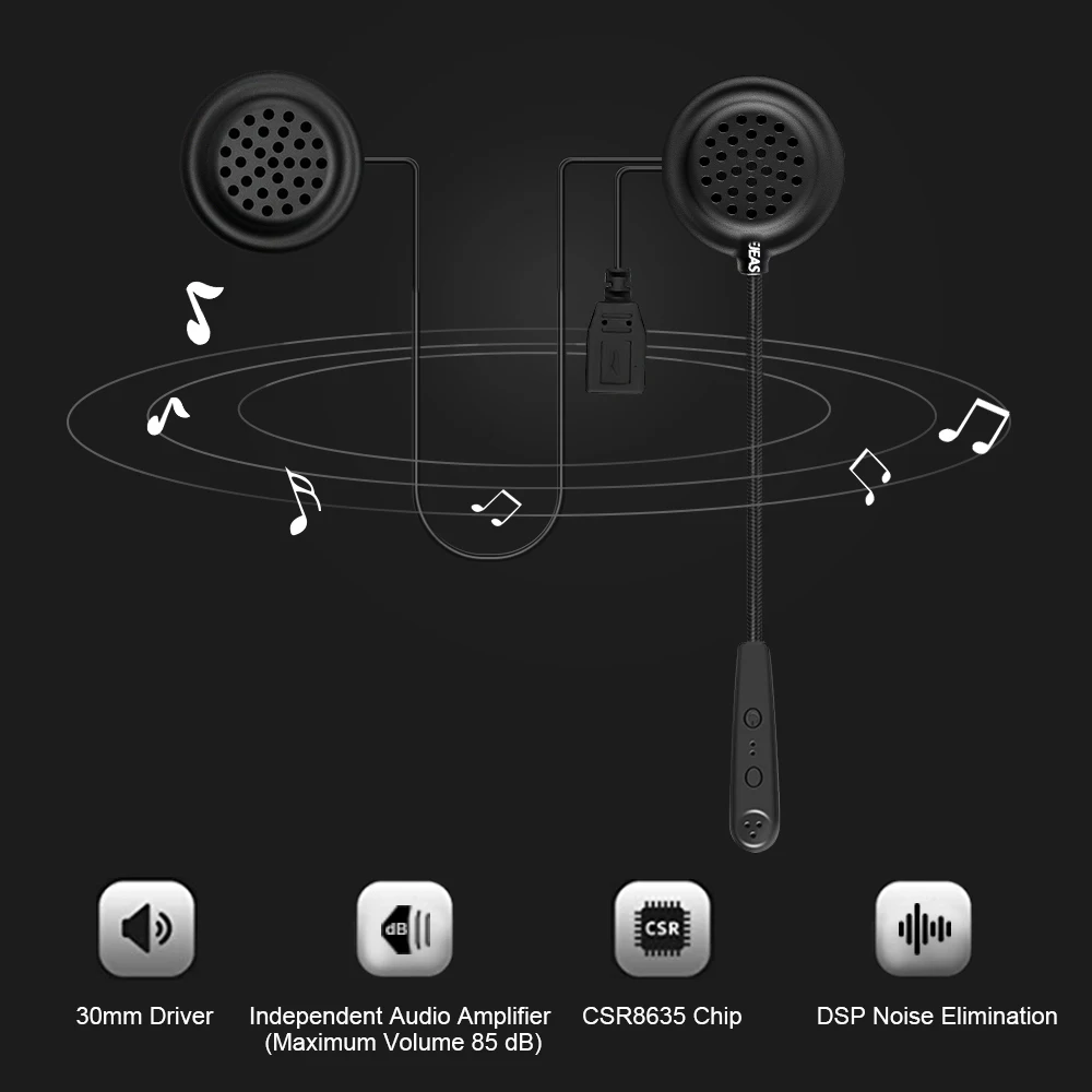 Мотоциклетный шлем Bluetooth гарнитура один для двух мобильных телефонов