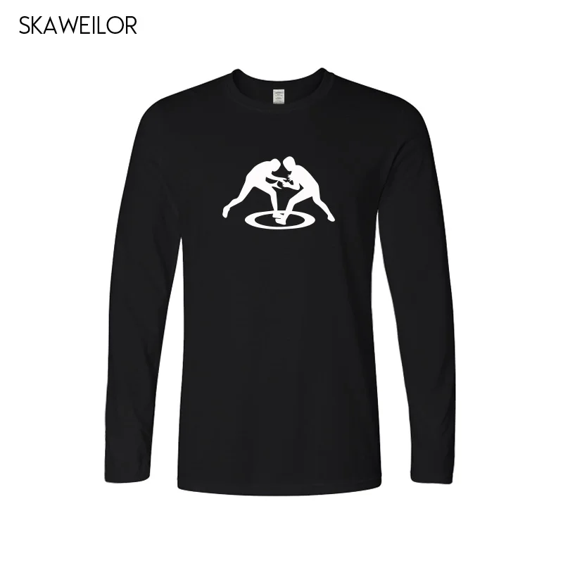 بارد تي شيرت رجل المصارعة المطبوعة t-shirt رجل الربيع عارضة طويلة الأكمام القطن قمم الرياضية ماركة الملابس بارد تي شيرت رجل المصارعة المطبوعة t-shirt رجل الربيع عارضة طويلة الأكمام القطن قمم الرياضية ماركة الملابس