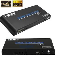 UHD 3X1 5×1 HDMI Schalter 2,0 Port HDMI Switcher Audio video Converter 4 Karat X 2 Karat 3D 1080 p mit ir-fernbedienung unterstützung HDCP2.2 für HDTV