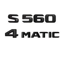 1 комплект черный матовый АБС пластик задний багажник Буквы Значки Эмблемы переводная эмблема Стикеры для Mercedes Benz S Class S560 4matic