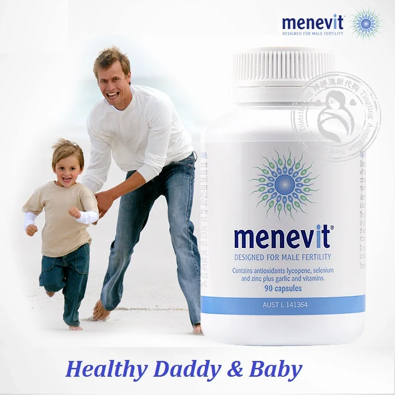 Australia Elevit Pregnancy Multivitamin for Men Menevit Male Fertility Supplements Support Sperm& Baby's Healthy Development