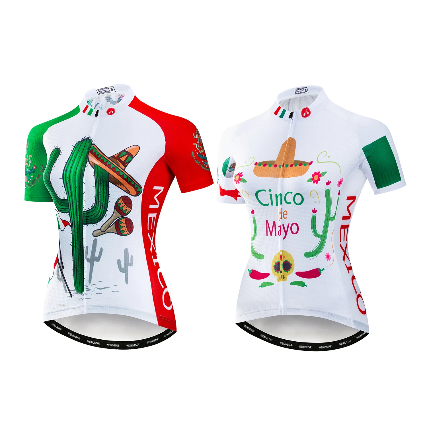 

Weimostar Cycling Jersey Women 2019 Bicycle Clothing Shirt Mexico cactus Mtb Ropa Ciclismo Pro Team Girl Bike Jersey Maillot Top