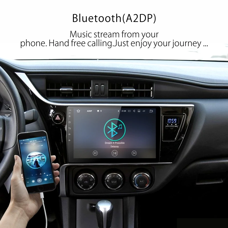 Discount Dinpei Android 9.0 Car Radio Multimedia Player For Toyota Corolla 2017 2018 GPS Navigation CarPaly 4G wifi video 2