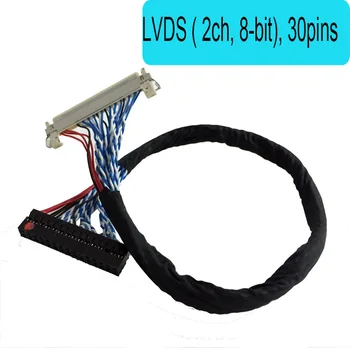 

FIX30pin dual 8 lvds cable 17-24inch General LCD line With card buckle LVDS ( 2 ch, 8-bit) , 30 pins 25cm 40cm