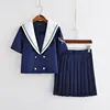 Long sleeve Japanese JK Sets School Uniform Girls Deep sea whale Spring Autumn High School Women Novelty Sailor Suits Uniforms 4