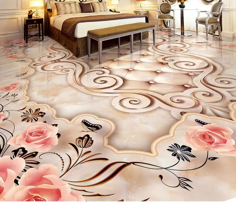 Us 21 27 62 Off Relief Marble 3d Flooring Jade Texture Tile Flooring Bathroom Self Adhesive Wallpaper Pvc Flooring Roll In Wallpapers From Home