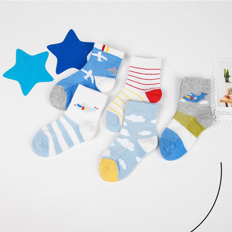 

5 Pair/lot Baby Socks Soft Cotton Infant Socks Cute Cartoon Pattern Kids Socks Comfortable Ankle Sock