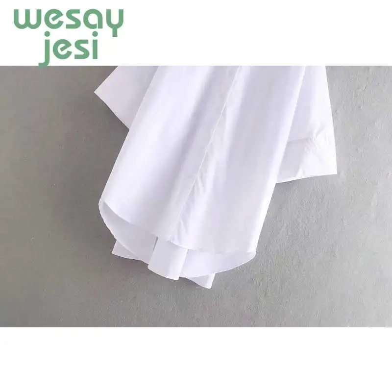 Elegant Womens tops and blouses summer 2019 fashion white long sleeve turn-down collar sexy top female Vintage blouse