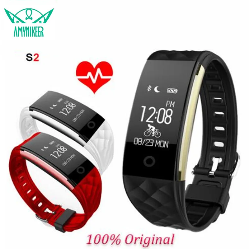 

S2 Bluetooth 4.0 Smart Band Wristband Heart Rate Monitor OLED Smart band Fitness Step Bracelet For Android IOS Phone pk fitbits