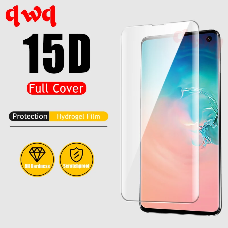

15D Hydrogel Film For Samsung Galaxy S10 Plus Lite A50 A70 Full Curved Screen Protector For Samsung A7 2018 A10 A30 A80 A90 Film