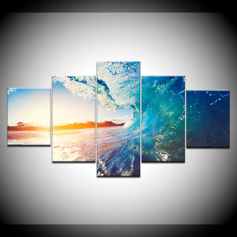 Wall Art домашний декор Гостиная живопись модульные фотографии 5 Панель ландшафт с