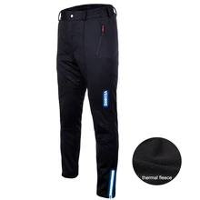 Waterproof Winter Thermal Fleece Cycling Pants Men Bike Shorts Bicycle Trousers Windproof Running font b Fitness