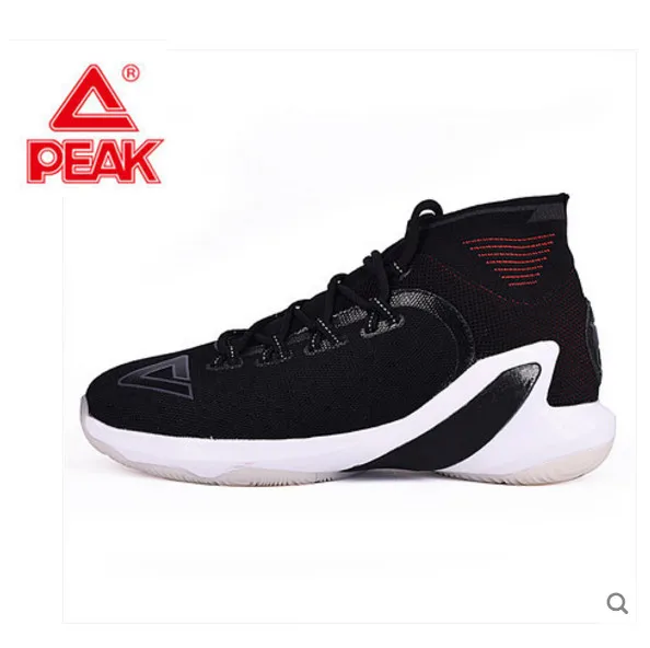 Баскетбольная обувь высокие, чтобы помочь Parker пять поколения плюс износостойкой дышащей амортизирующей спортивные туфли E82323A - Цвет: Черный