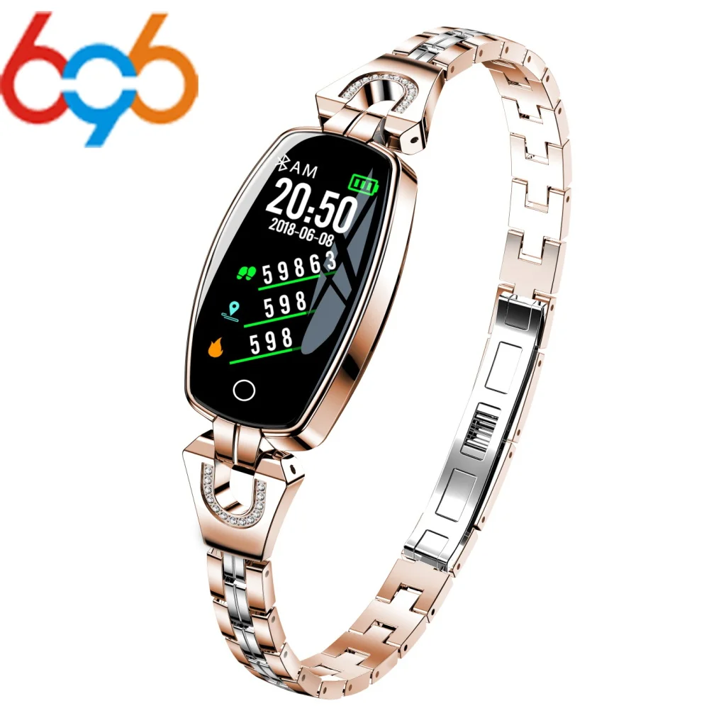 696 Woman H8 Smart Watch Bracelet Heart Rate Blood Pressure Watch Pedometer Waterproof Fitness Activity Tracker Bracelet