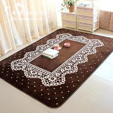 Элегантный Кофе Кухня Коврики для пола, бренд фланель ковры для Гостиная современный, дизайнер моющиеся Коврики s