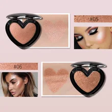 Дропшиппинг Сияющий хайлайтер косметика для лица прессованная пудра для макияжа Палитра осветления кожи Контурирование SMJ