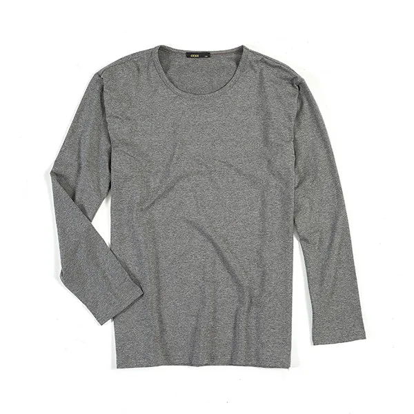 GXXH, Мужская футболка,,, осенняя, с длинным рукавом, Мужская одежда, повседневная, мужская, s, джемпер, большой размер, для полных парней, Xxl-7xl - Цвет: T16255 gray