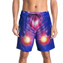 Быстросохнущая одежда для плавания с звездным принтом Мужские шорты для плавания плавки пляжные шорты-бермуды Спортивный Купальный костюм Homme maillot de bain 046