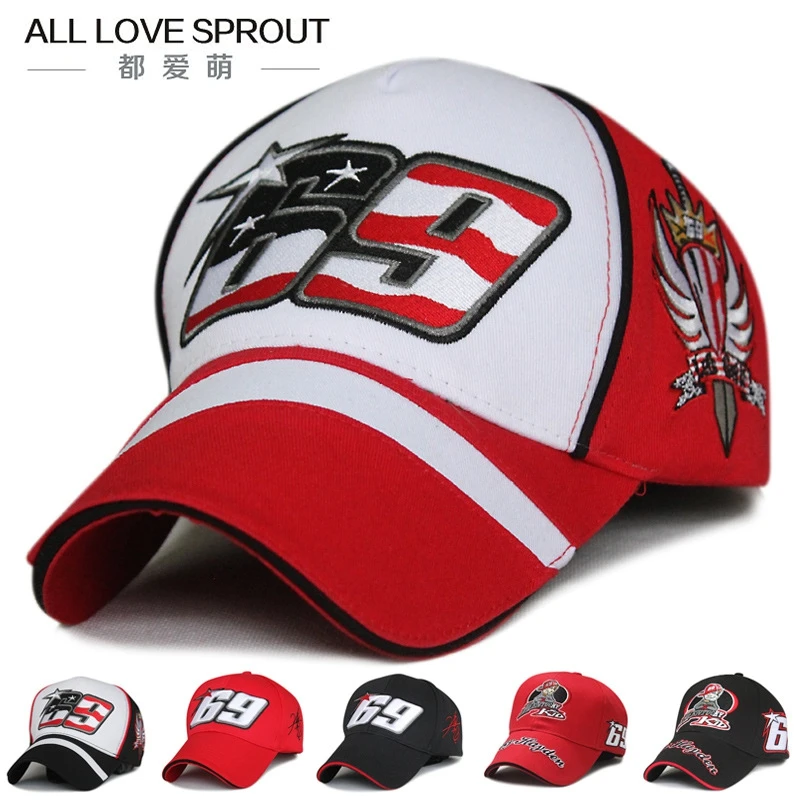 2017-2018 스포츠 모자 자동차 Motocycle 레이싱 모자 GP Nick Heidfeld 69 Baseball Cap Hats