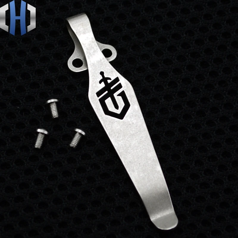 EDC Knife button Diy Knife Material TC4 Titanium alloy Knife Clip belt