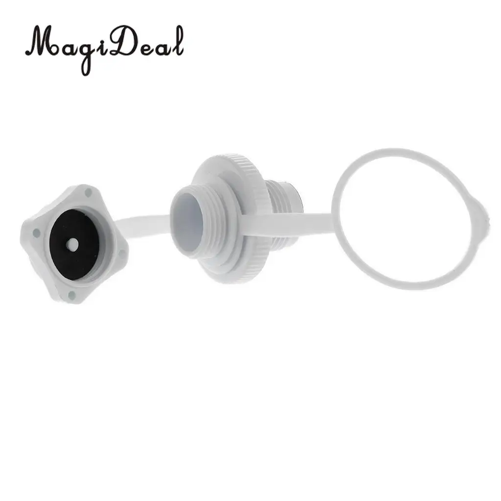 MagiDeal Marine Durable Plastic Screw Air Valve Caps for Inflatable Boat Kayak Pool Raft Canoe White Dinghy Yacht Accessory