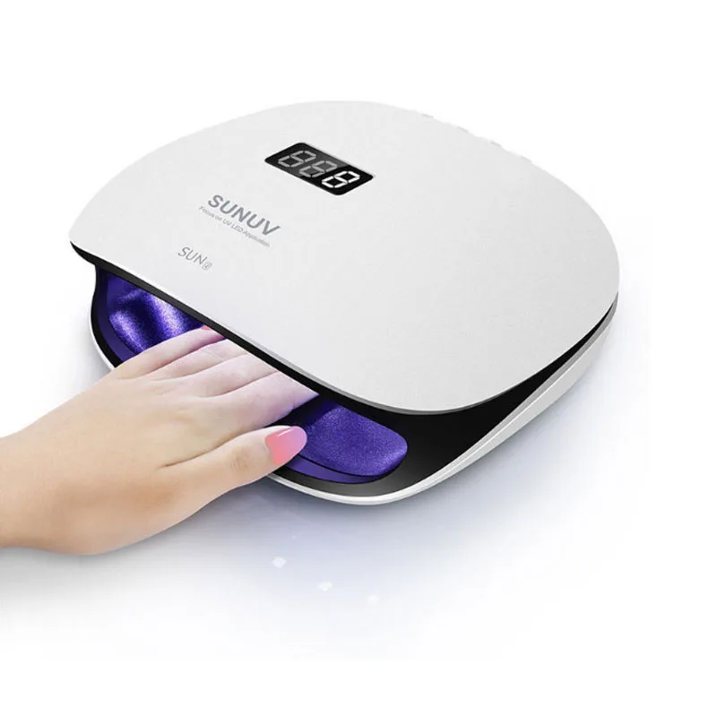 

SUN4 48W LED Nail Dryer Double Light Source Low Heat Mode Fingernail & Toenail Fast Gel Curing UV Lamp Nail Light Nail Tools