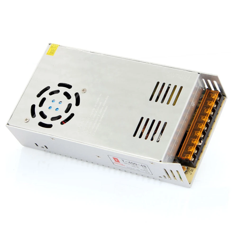 

New 48V 8.3A 400W DC Regulated Switching Power Supply Silver