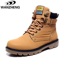 Nouveaux Hommes D’hiver de Bottes En Daim Martin Bottes Rétro Plus Le Coton velours Chaud Chaussures De Sécurité Australie Bottes Courtes En Peluche Haute Cheville mâle