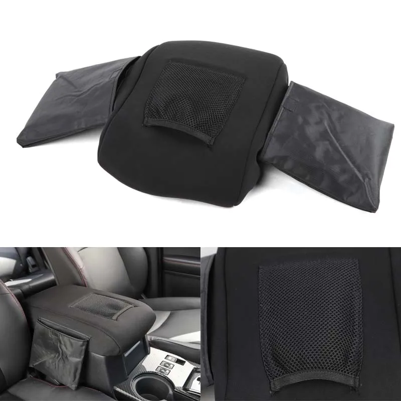 

For Toyota 4Runner 2017 Up Car Accessories Multi-function Armrest Box Cover High Elastic Sponge Black Interior Car Styling 1Pcs