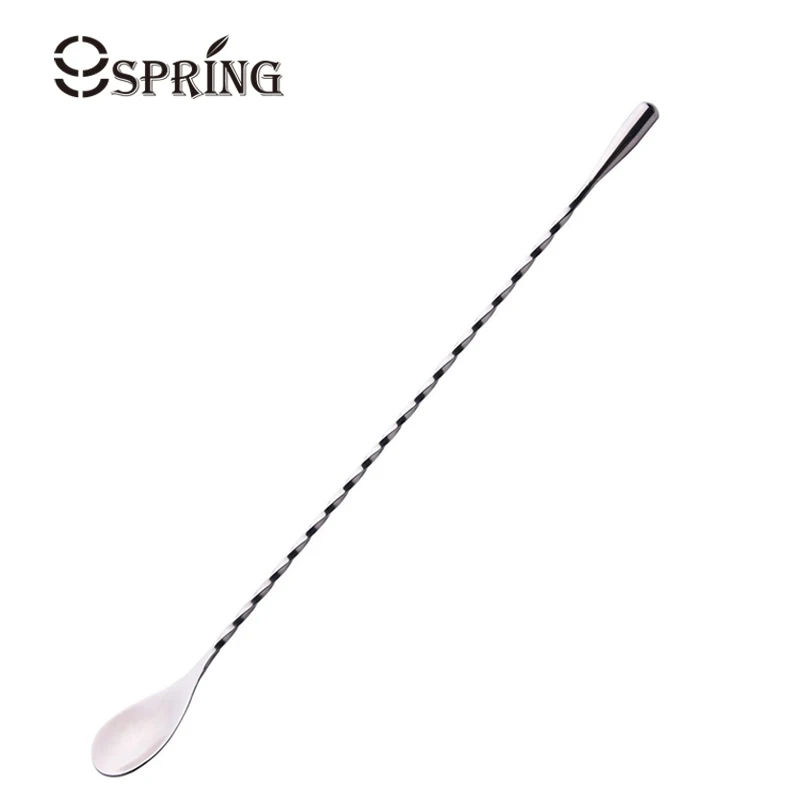 

2pcs/set Long Handled Bar Spoon 12 Inch Stainless Steel Cocktail Shaker Mixing Spoon Spiral Pattern Bartender Spoon Bar Tools