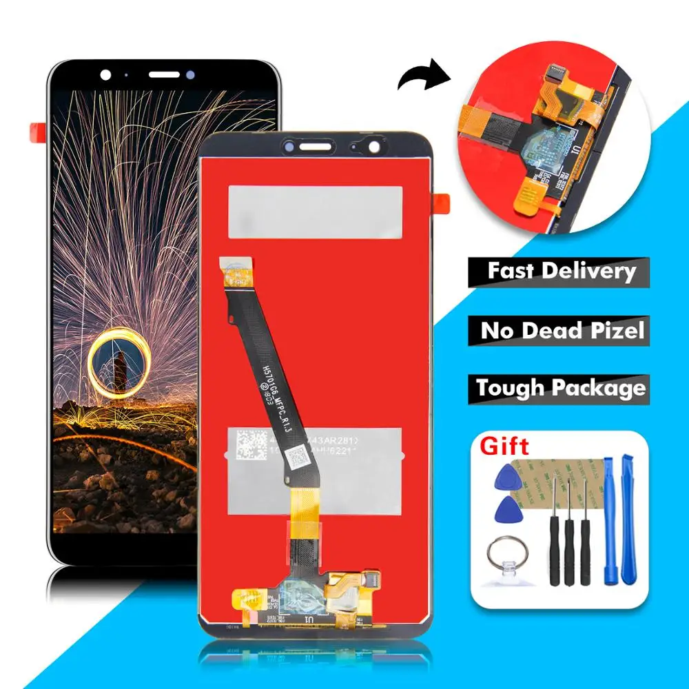 ЖК дисплей 5 65 дюйма для Huawei P Smart с сенсорным экраном и дигитайзером в сборе Enjoy 7S FIG