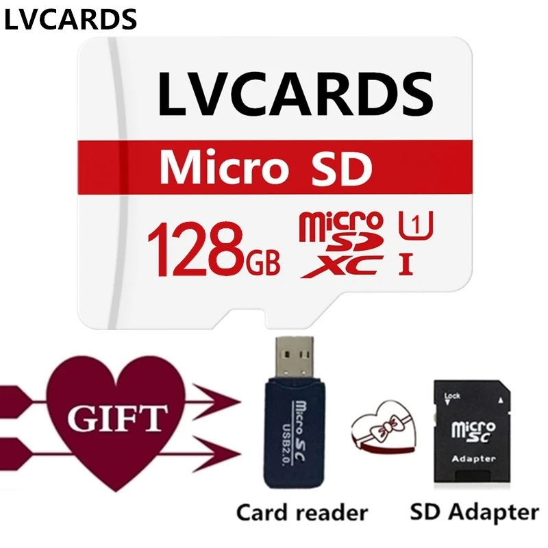 LVCARDS11 в micro sd карты 64 Гб 128 ГБ U3 карты памяти мини sd карты SDHC/SDXC TF карты 16 ГБ 32 ГБ UHS-II microsd КЛАСС 10 in09
