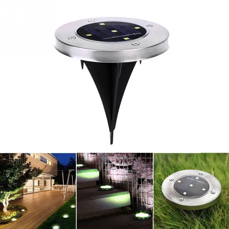 

Solar Powered Lawn Light IP65 Waterproof Garden Lawn Light outdoor Yard Path Way Underground Mini Modern LED Lamp energy saving