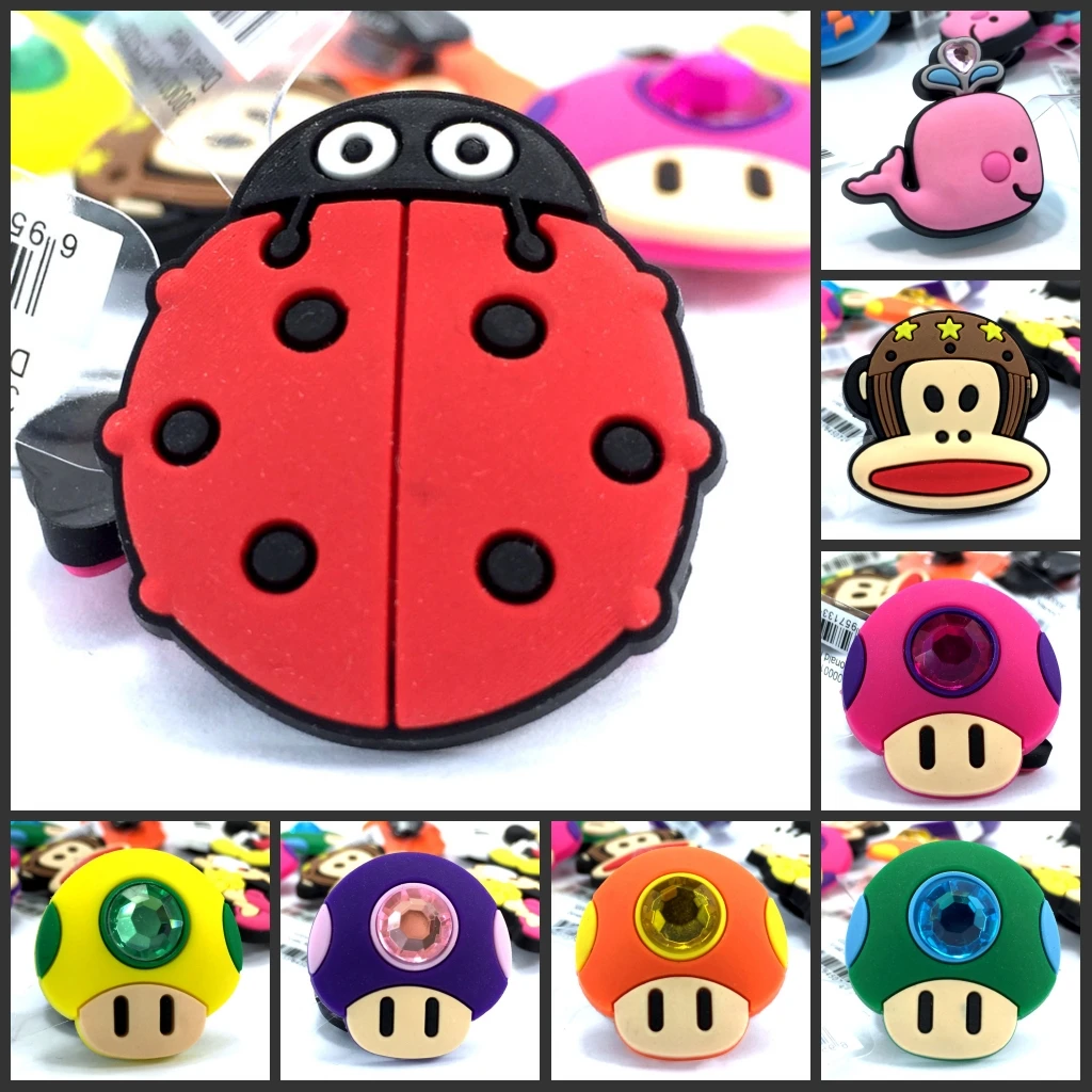

1pcs High pvc shoe charms Small animals Insect Mushroom Monkey Whale Children gift parts