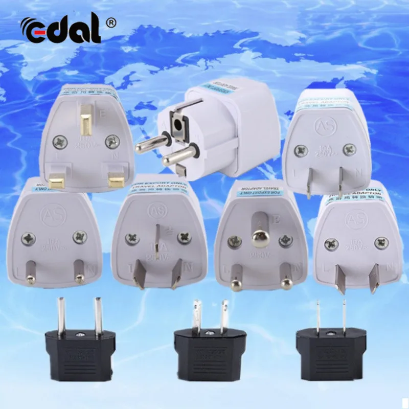 

Universal AC Power Plug Home Travel Converter EU/US/AU/UK/DE Plug Europe Wall charger Jack Connector Socket Adapter Adaptor