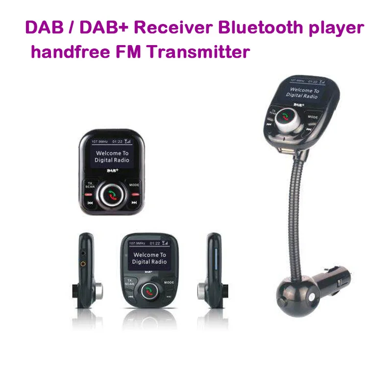 

Lenvio Car DAB+ Digital Radio In-car with FM Transmitter LCD Display Bluetooth Hands-free Digital Audio Broadcast USB Charger
