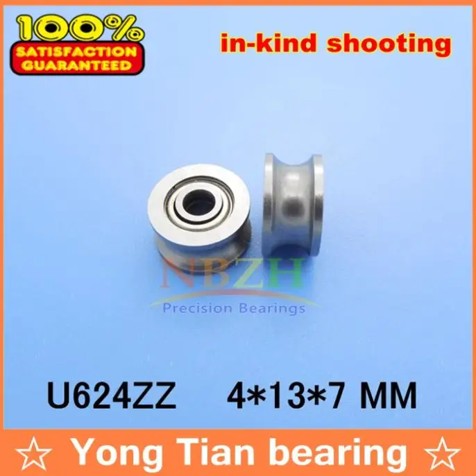 Cuscinetto Nbzh U624Zz Cuscinetti A Sfere Sigillati Con Scanalatura A U Vgroove 4X13X7 Mm Cuscinetto In Miniatura Con Slot A Forma Di U 624Uu Szu4-13