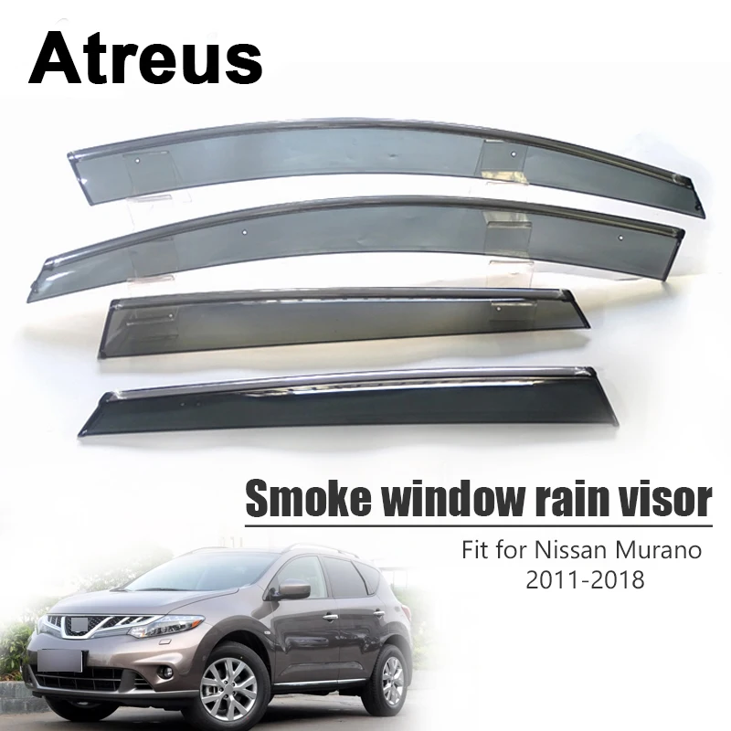 SUN//RAIN//WIND GUARD SMOKE VENT DEFLECTOR WINDOW VISORS FOR 2015 2016 2017 MURANO