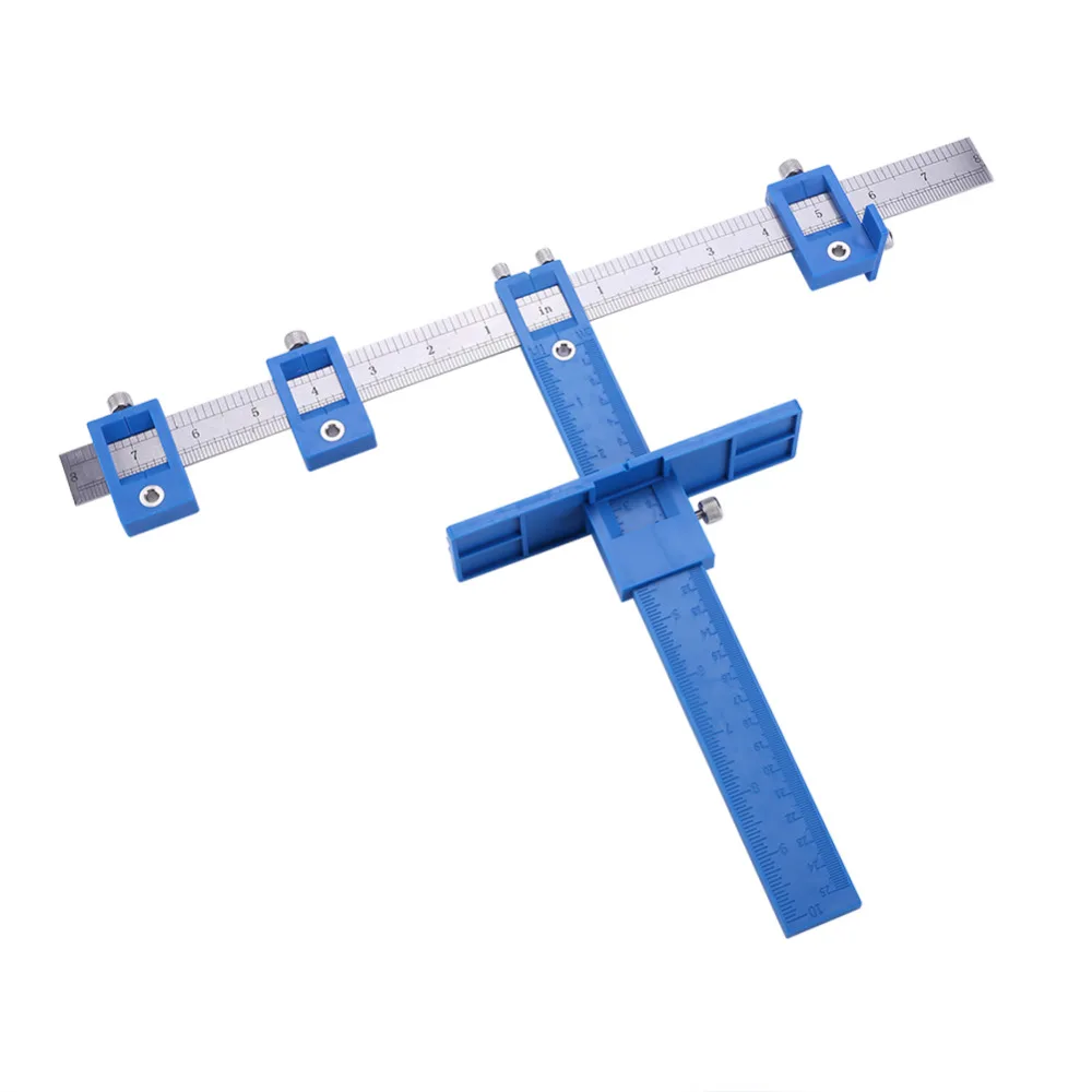 

Multi-function Drill Punch Locator Furniture Woodworking Joinery Hand Tools Woodworking Drilling Dowelling Hole Saw Adjustable
