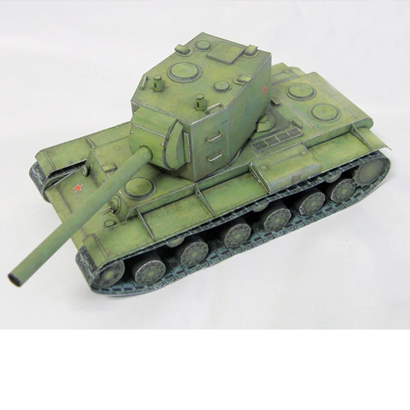 3D Бумажная модель советский KV 2 тяжелый танк 1:35 Танк мир Kv2 152 Божественная два