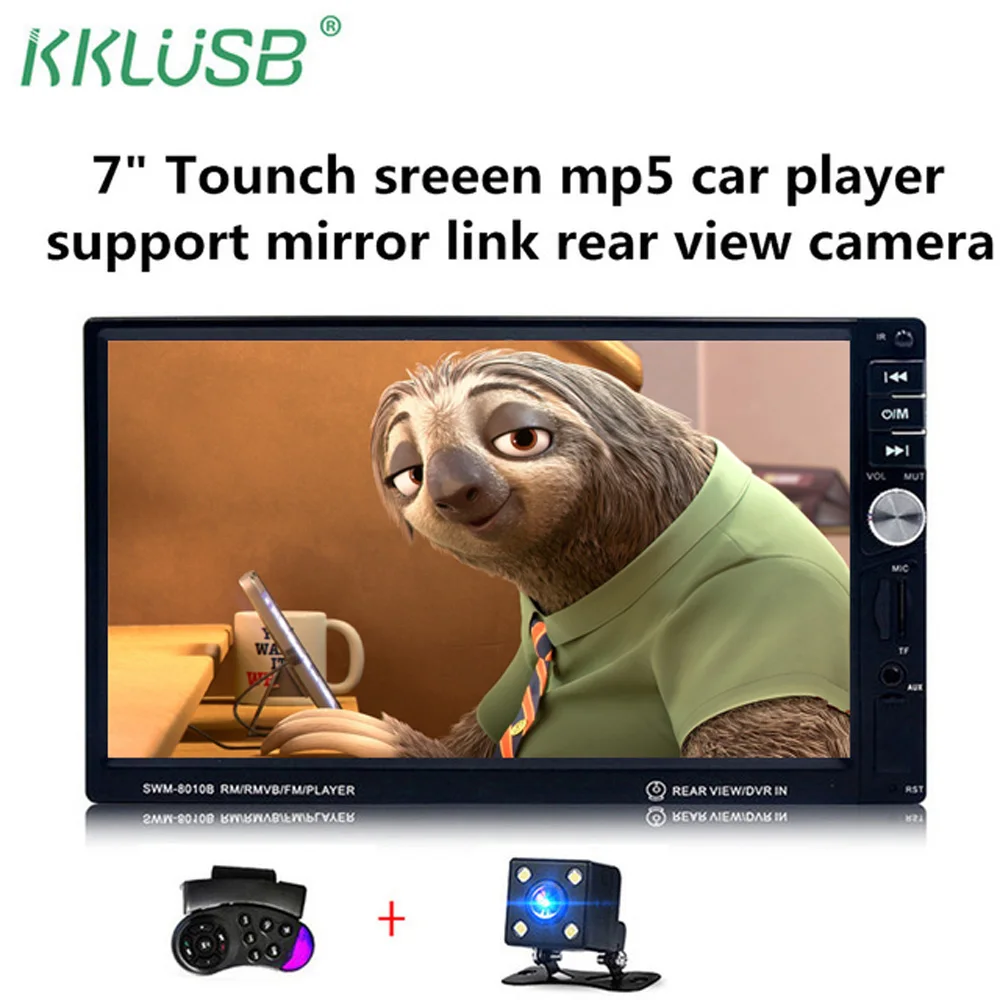 radio car 2 din HD 7" LCD Touch Screen mp4/mp5 player bluetooth estereo para auto usb changer aux in TF oto teypleri | Автомобили и