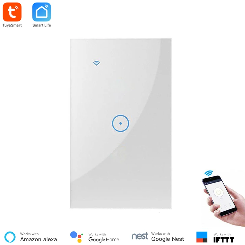 

Tuya Smart Wifi switch Wireless Intelligence Wall Switches Remote Control Via APP Voice Work with Alexa Google Home Light Switch