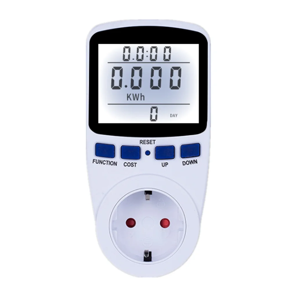 

EU Besegad Plug Energy Power Meter Voltage Watt Volt Meter Digital Wattmeter Power Hertz Analyzer Electricity Monitor Display