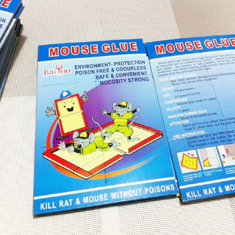 1 Non toxic Mice Mouse Rat Sticky Glue Board Traps Anti Repellent Home