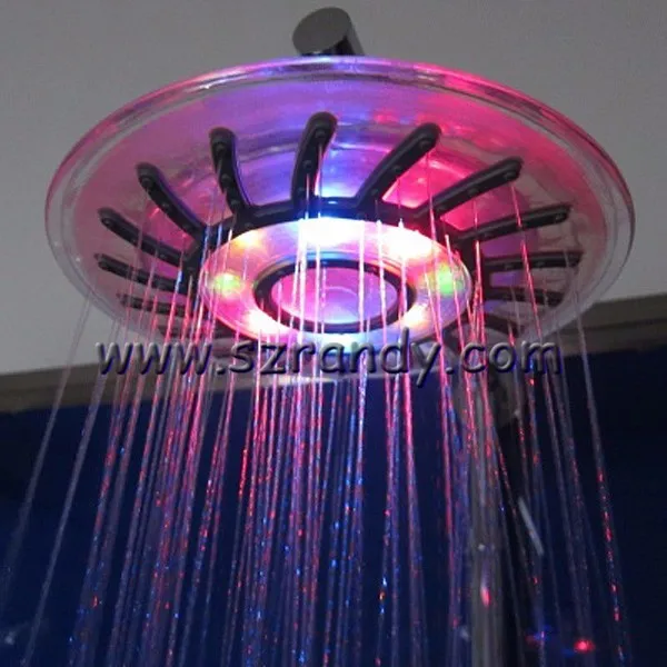 Романтический 4 смешанных цвета цветной светодиодный душ насадка для ванной комнаты Спринклер