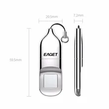 32GB 64GB  Recognition Fingerprint Encryption USB Memory Stick